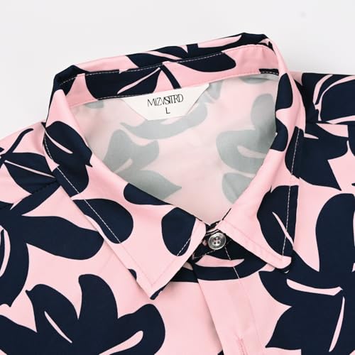Image of Hawaiian Shirt for Men Tropical Shirts Summer Beach Button Down Short Sleeve Luau Aloha Floral Cruise Vacation Outfit 2026