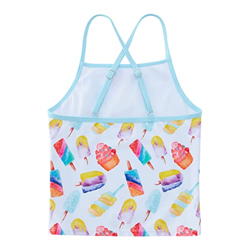 Girls Two Piece Swimsuit Mermaid Tankini Adjustable Halter Bathing Suit Hawaii Swimwear Quick Dry Size 9 10 #TOP1