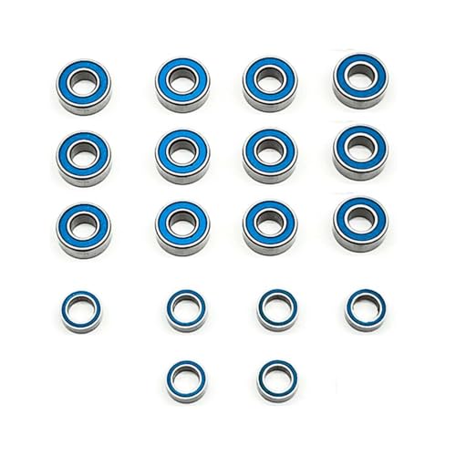 ラバーシールベアリングセット フルベアリングセット For タミヤに適用 TT01 TT02 CC01に適用 RC模型モデルカーベアリング アップグレードパーツ (M-05/M-06 (ベアリング18個))