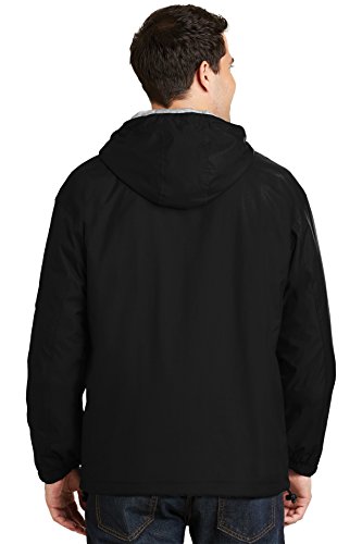Port Authority Team Jacket 2Xl Black/Light Oxford #TOP2