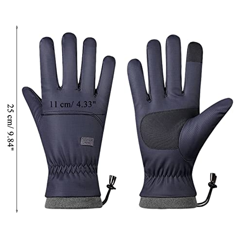 Luvas de esqui inverno ciclismo luvas snowboard neve forro velo grosso quente luvas punho ajustável