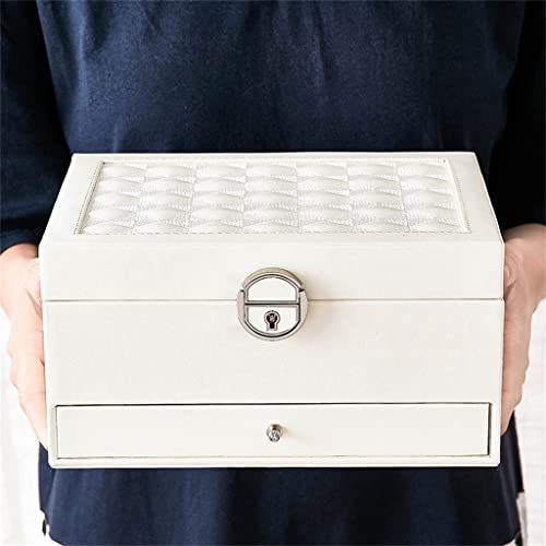 Joyero de cuero para organizar tu tocador con cajón funcional 3