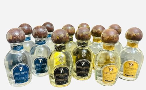El Mejor Listado de Vinotecas pequeñas los 5 mejores. 37 Tequila 7 Leguas de 50 mL Botellitas Miniatura