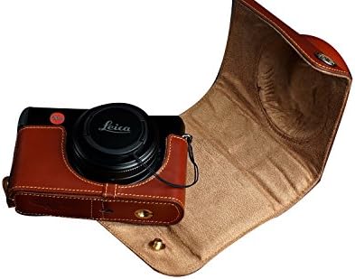 Amazon Leica ライカ D Lux6 Dlux6 用本革レンズカバー付カメラケース カメラケース ストラップlk9 バッテリーケース ブラウン カメラバック ケース オンライン通販