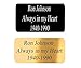 Customized Engraved Brass Name Plate - 2 Styles Gold or Black - Solid Brass 2 x 4 Plaque