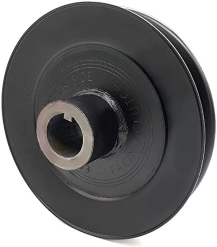 6-1/2 Inch Dia 1 1/8 Inch Bore Steel V-Groove Drive Pulley Replacement for John Deere TCA20093