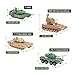 INGWETECH 1:72 Military Vehicle Model Set - ZTL-11 Assault Vehicle, PGZ-04A Anti-Aircraft Gun, T-90MS & T-14 Tank - DIY Assembly and Painting Kit with 40 Mini Soldier Figures for Collectors& Hobbyists