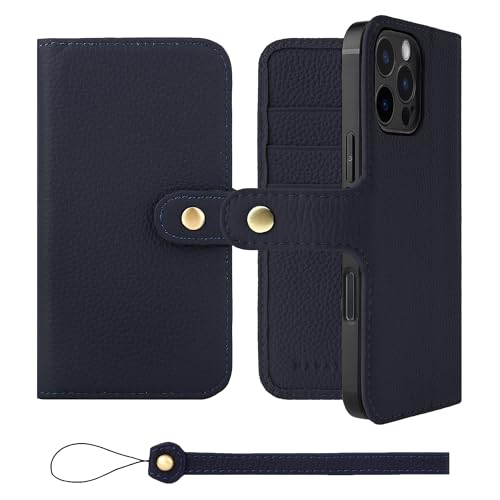 HANATORA for iPhone 16ProMax �P�[�X �蒠�^ �{�v �X�}�z�P�[�X �X�}�z �X�^���h �X�g���b�v �t�� �V�������N�J�[�t���U�[ �x���g���� �}�O�l�b�g�Ȃ� �l�C�r�[ H0XB-16ProMax-Navy �M�t�g �a���� ���� �j��