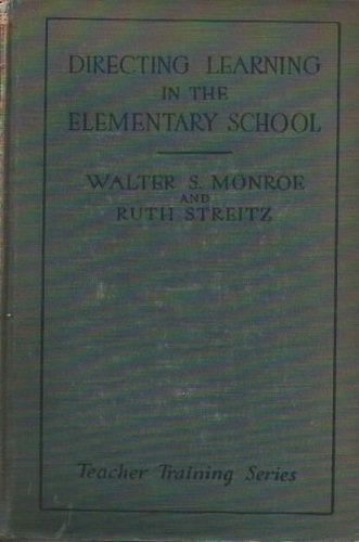 Directing Learning in the Elementary School [Unknown] B001SEIFG8 Book Cover