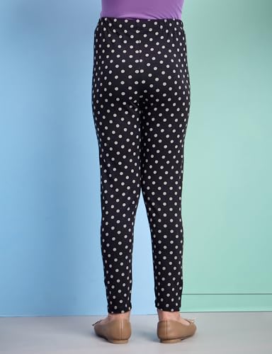 Image of Amazon Brand - Symbol Girl's Cotton Jersey Stretchable Leggings | Ankle Length | Aged 2-14 Years
