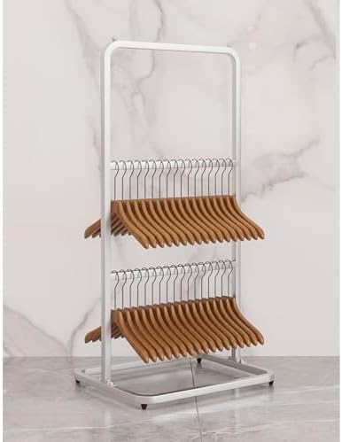 Multi-Layer Metal Clothing Display Rack | Floor-Standing Space-Saving Garment Rack for Retail Stores & Home Use | Versatile Clothes & Underwear Organizer 3 Tiers