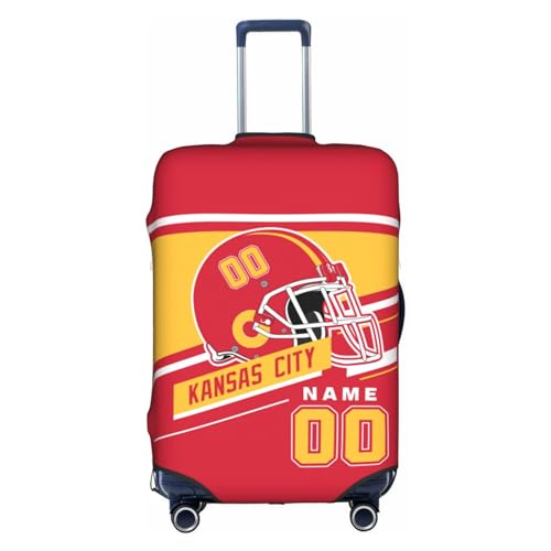 Kansas City Black Suitcase Cover – Elastic Luggage Protector, Scratch-Resistant Travel Case Cover – Ideal Gift For Both Men And Women Fans