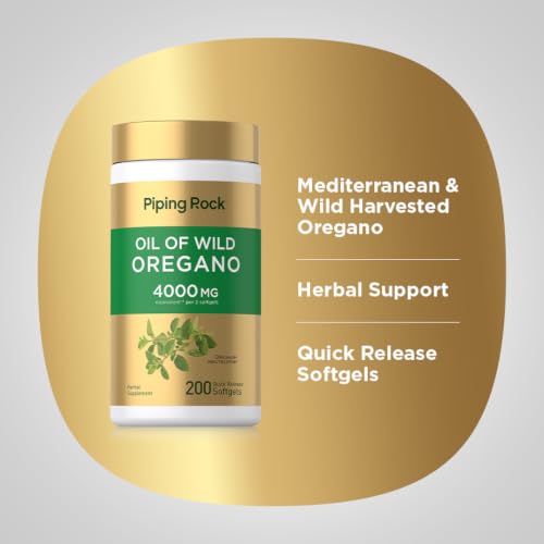 Piping Rock Oregano Oil Softgel Capsules