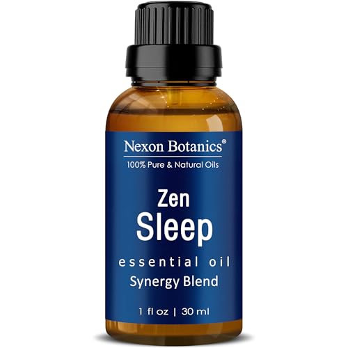Zen Sleep Essential Oil Blend 30 ml - Lavender & Rosemary Relaxing Oil for Diffusers & Humidifiers...