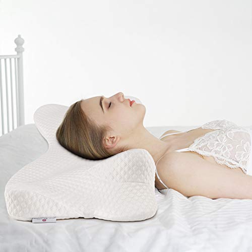 Power Of Nature Oreiller orthopédique, Oreiller de Soutien du Cou Oreiller Ergonomique en Mousse à mémoire pour traverses latérales Dormeurs arrière et dormeuses, avec Housse d'oreiller Lavable