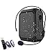 SHIDU Amplificador de voz portátil, amplificador de voz personal de 18 W con micrófono con cable, auriculares, altavoz Bluetooth impermeable para exteriores, profesores, guía turístico