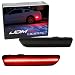 iJDMTOY Smoked Lens Red Full LED Rear Side Marker Light Kit For 2005-09 Ford Mustang, Powered by 54-SMD LED, Replace OEM Back Sidemarker Lamps