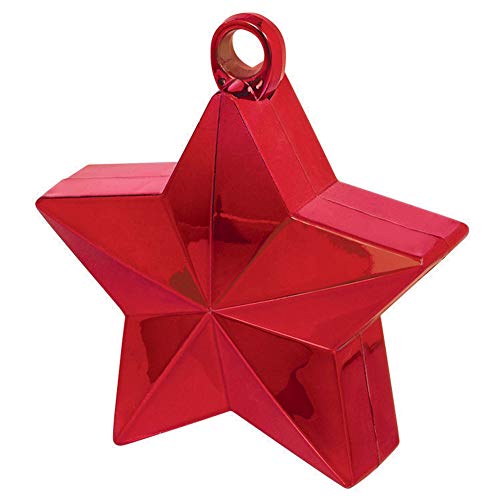 Amscan 117800-07 - Red Star Balloon Weight - 150g