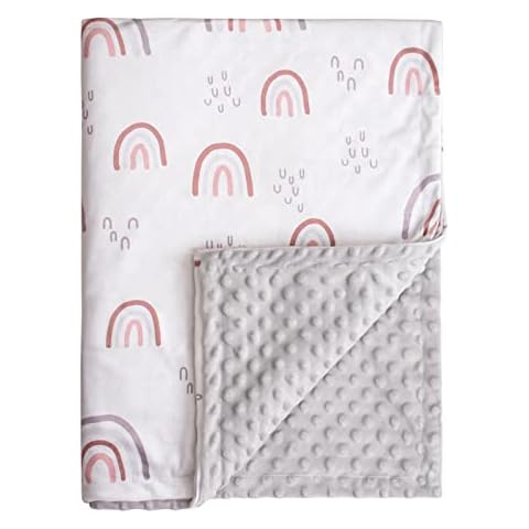 Soarwg Kids Babydecken 75 x 100 cm, Unisex, Neugeborene, dick, dreilagig, superweiche Regenbogen-Schlafdecken für Kleinkinder, Babys, Mädchen, Jungen, Kinderzimmer, Bettdecke, Geschenke Cover