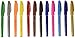 Pentel Ses15cpc12 Sign Pen Brush Flexible Point Marker, Assorted, 12/Pack
