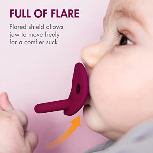 Boon B11271 Jewl Silicone Orthodontic Pacifier - Baby Pacifier With Soothing Gem Shaped Nipple thumb #4