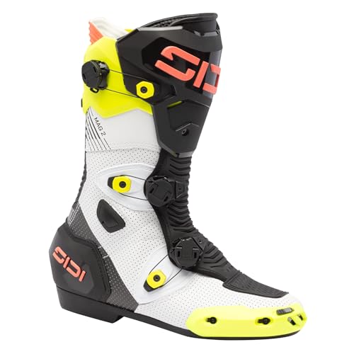 Sidi MAG 2 Air Racing Boots EU 44 avec Système de Maintien Magnétique Innovant