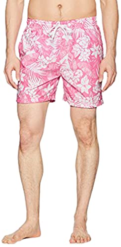 Kanu Surf Men's Havana Swim Trunks (Regular & Extended Sizes), Jake Pink, Small #TOP7