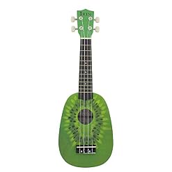 Ukulélé 21 pouces forme kiwi vert ukulélé instrument pincé - Les Beatles, Paul McCartney, John Lennon, RIngo Starr, George Harrison