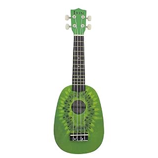 Ukulélé 21 pouces forme kiwi vert ukulélé instrument pincé - Les Beatles, Paul McCartney, John Lennon, RIngo Starr, George Harrison