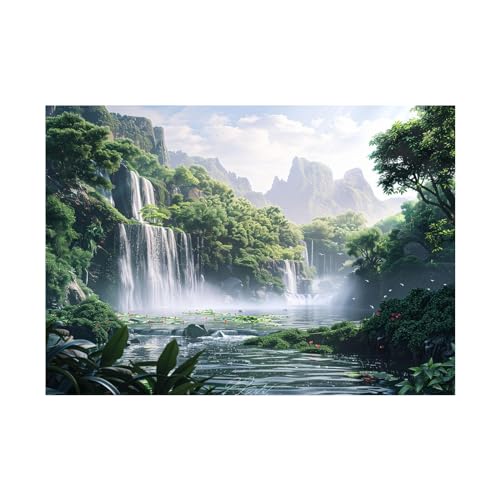 Toile intissée paysage forestier 70x100cm pour rénover la déco du salon