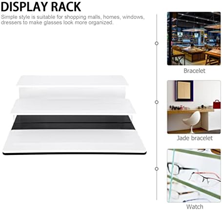 3 Tire Acrylic Display Stand Display Riser Cupcake Stand Reflective Display Riser Perfume Stand Display Shelf Food Storage Storage Rack Jewelry Holder for Dessert Jewels Sunglasses Figurine Perfumes