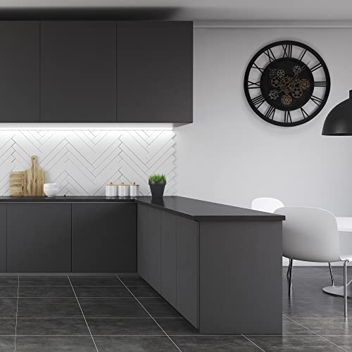 Sixty Times - - Washington Wall Clock - - Moving Gears - - 24 Inch Steampunk Industrial Rustic - - Black & Gold #TOP6