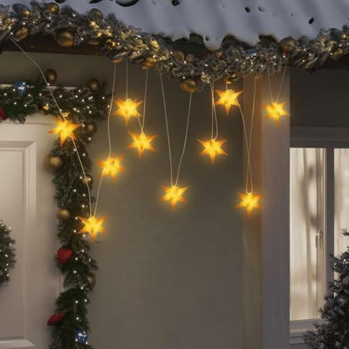 Ambiance festive durable avec la lumière de Noël étoile jaune