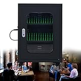 20/30/40/50/60 Slots Cell Phone Storage Cabinet, Mobile Phone Steel Locker with Charging Station, Secure Cell Phone Jail Lock Box for Classroom & Office Use, Perfect for Organized Charging