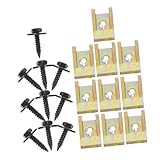 STAHAD 10セット 車内アクセサリー用 ユニバーサルクリップ 属製クリップ 六角頭ボルト ドアパネル装飾対応 簡単取付