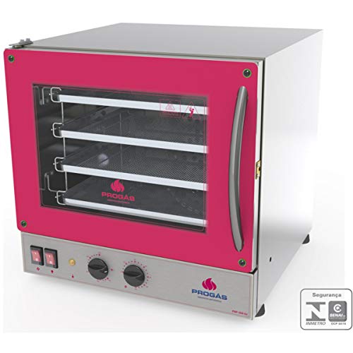 Progás, P37640, Forno de Elétrico Industrial Pirogas Para Pizza 4 Assadeiras 127 Volts, cor Inox, Aç