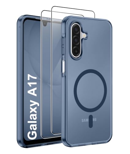 Gritup Magnetic Galaxy A17 5G �X�}�z�P�[�X [Magsafe�Ή�] [�X�N���[���v���e�N�^�[2��] �t�̃V���R�� �������}�b�g �~���^���[�O���[�h �ϏՌ� �X���� �ی�J�o�[ A17 -�_�[�N�u���[