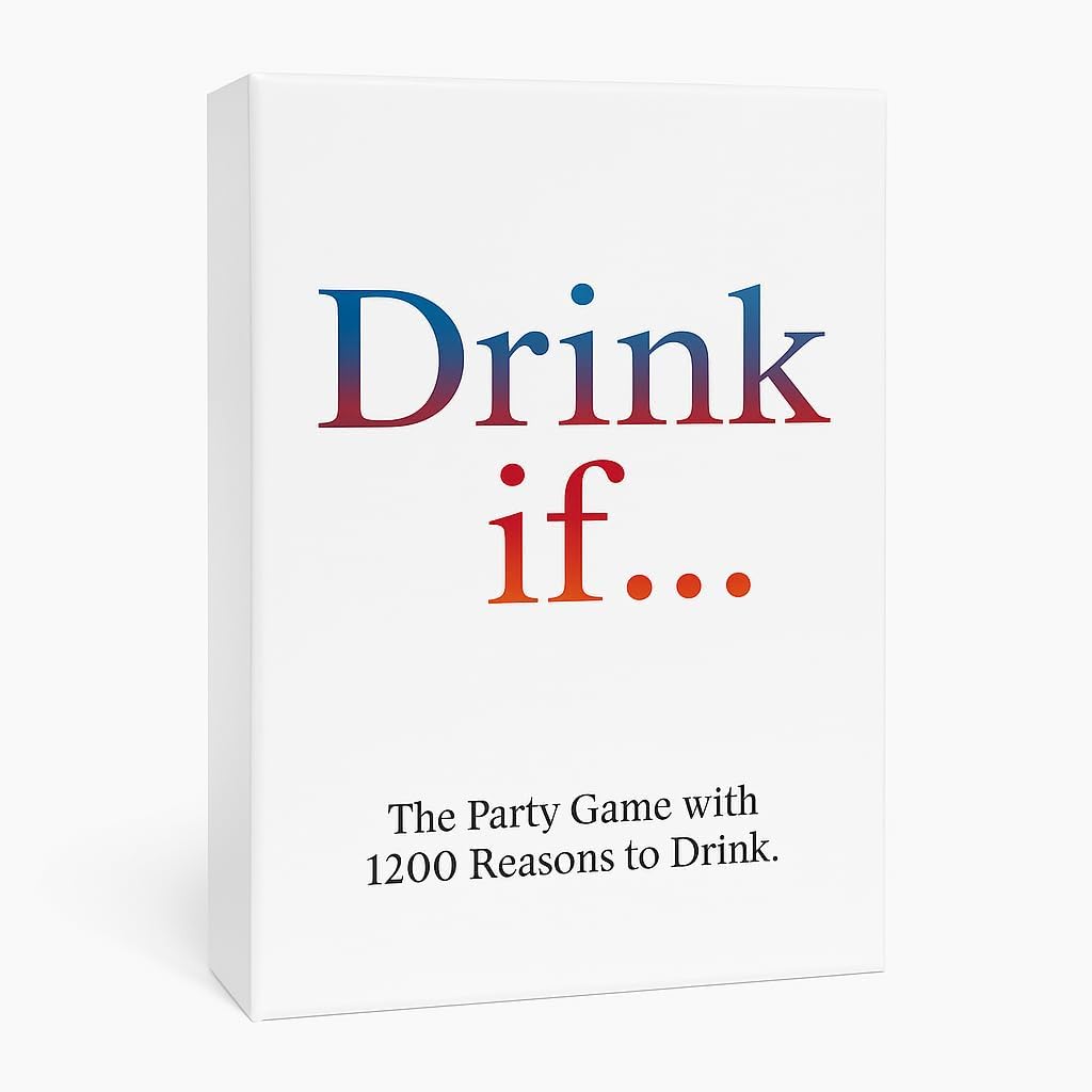 Kheper Games Drink If... Adult Drinking Party Game - 1200 Hilarious Reasons to Drink with Friends & Family to get You Buzzed & Drunk - Perfect Card Game for Ice Breakers, Parties & Board Game Nights