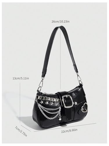 Image of Verdusa Women's Y2k Purse Star Embroidery Cute Shoulder Bag Y2k Accessories