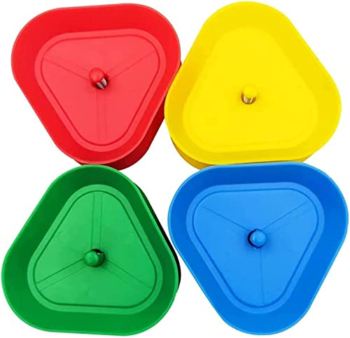 Spielkartenständer Kartenhalter Kinder Spielkarten, 4 Stück Spielkartenhalter Dreieck Spielkarten Halter Kartenspiel Kartenhalter Kinder Kunststoff Poker Halter für Kinder , Behinderte, Erwachsene Cover