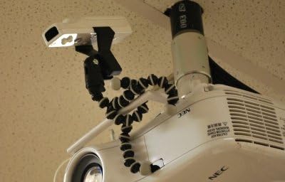 Flexible Joint Mount for Infrared Pen Wii Remote Interactive Whiteboard