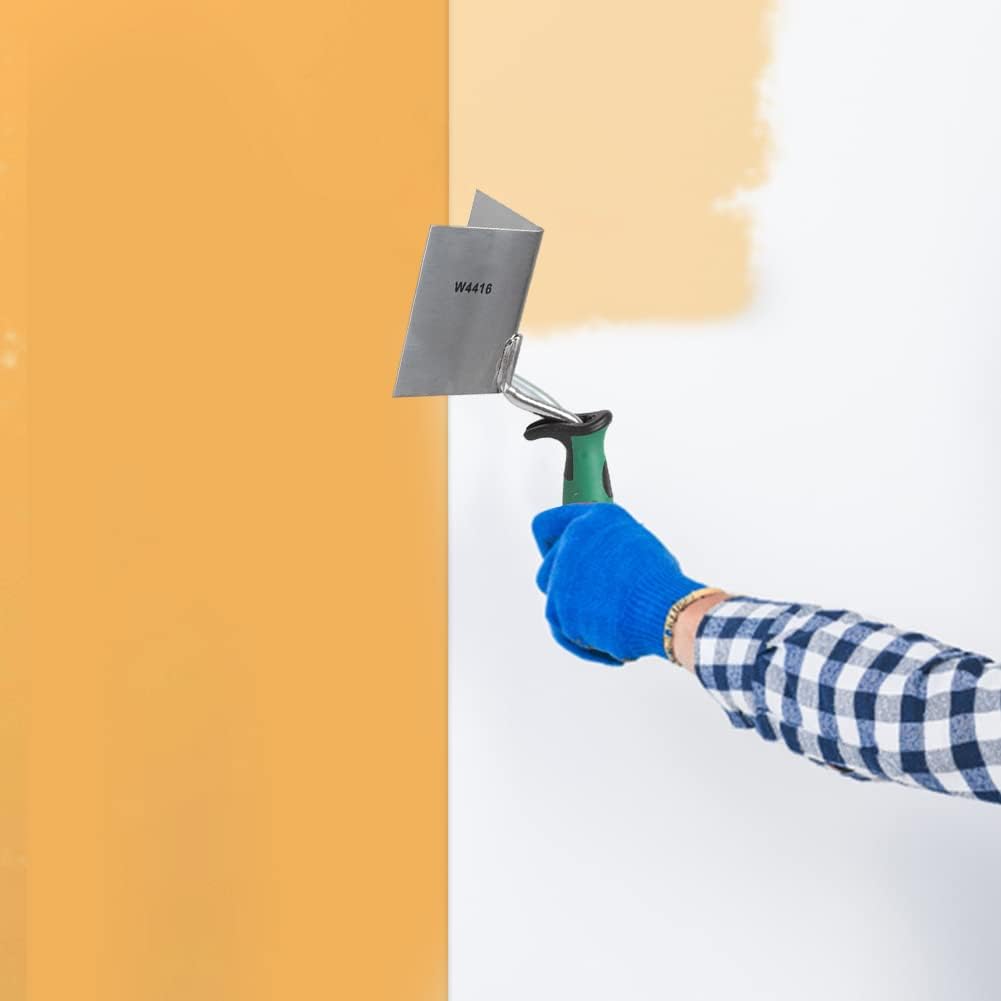 Drywall Corner Tool Professional Drywall Inside & Outside Corner Trowel Set Stainless Steel Corners Trowel for Joint Compound Application(SIZE:Outside)
