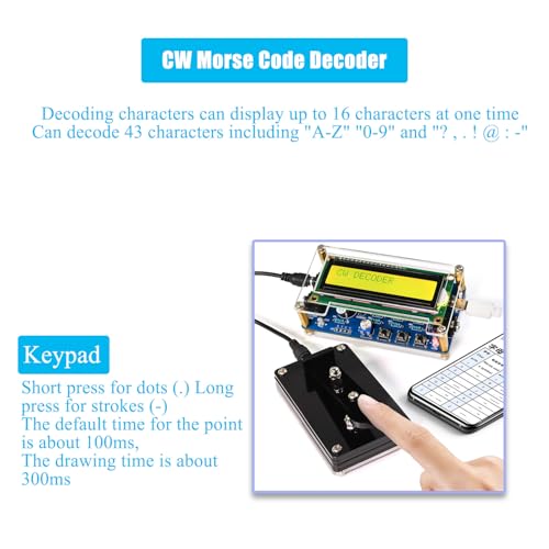 Décodeur de code morse CW mini kit de soudure PCB électronique à assembler - 5