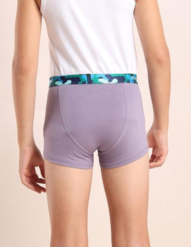 Image of U.S. Polo ASSN. Boy's EKT07 Mid Rise Cotton Spandex Underwear Trunks - Pack of 5