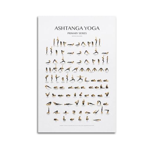 MIDOMOFEY Ashtanga Yoga Poster 12x18in Wall Art