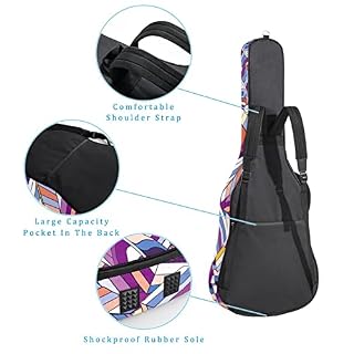 Housse de protection en éponge épaisse imperméable pour guitare acoustique électrique basse classique, Multicolore 07… - Les Beatles, Paul McCartney, John Lennon, RIngo Starr, George Harrison Housse de protection en éponge épaisse imperméable pour guitare acoustique électrique basse classique, Multicolore 07… – Image 3