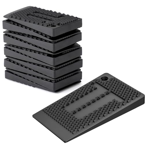 10 cuñas de plástico, cuñas de nivelación, espaciadores de acristalamiento, almohadillas niveladoras flexibles antideslizantes para muebles, pies de mesa, sillas, armarios