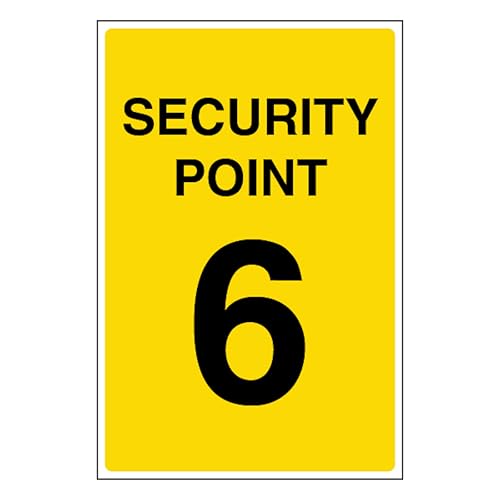 Signalisation V Safety Point 6 brille dans le noir plastique rigide 1mm