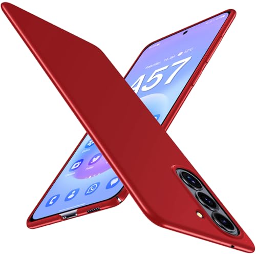 Coque Samsung Galaxy A57 5G ultra fine polycarbonate mat rigide rouge