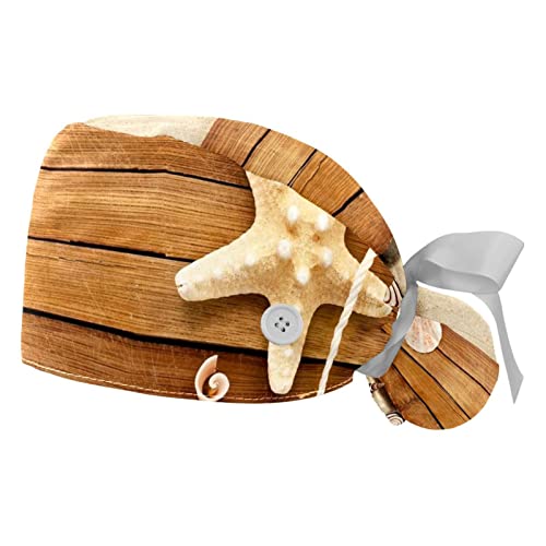 Casquettes de travail étoile de mer chapeaux bouffants pour la plage